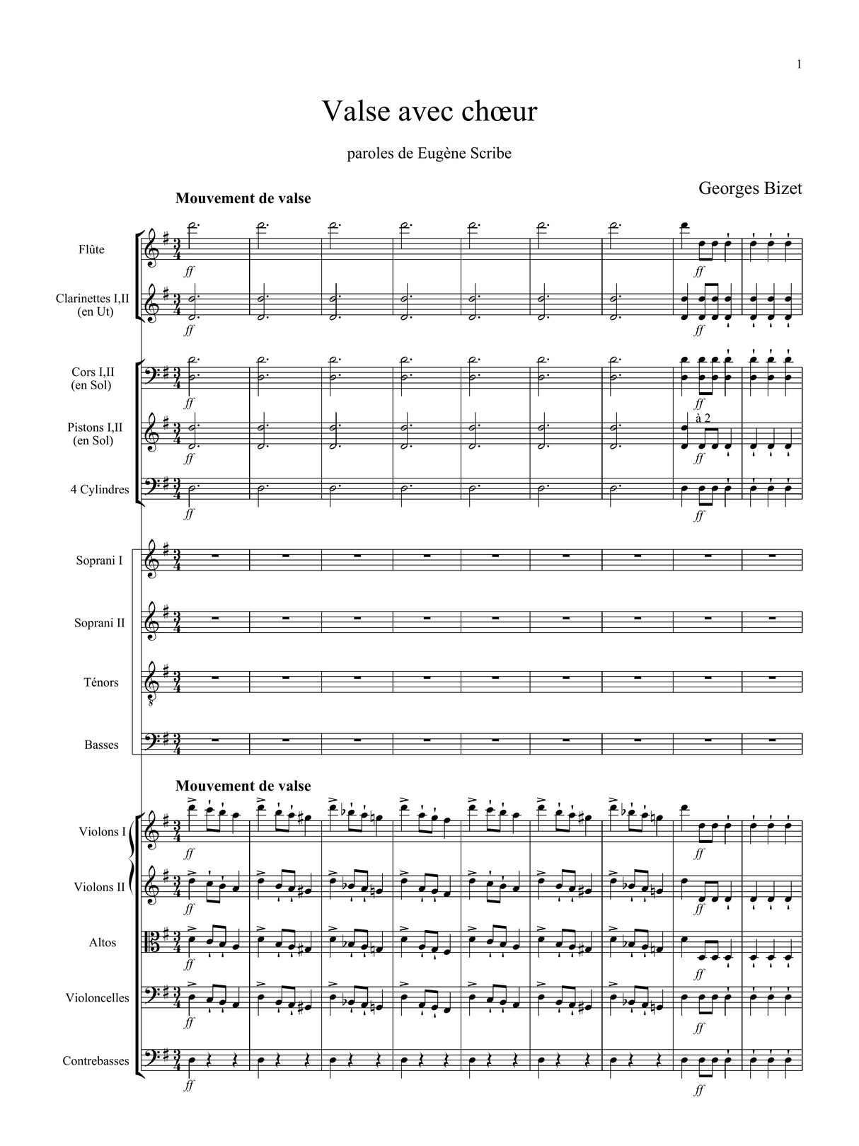 Bizet: Valse avec chœur