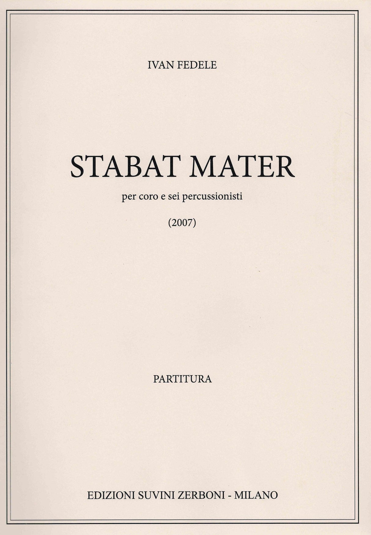 Fedele: Stabat Mater