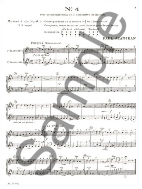 Jeanjean: Technical & Melodic Etudes - Volume 1 (Nos. 1-13)