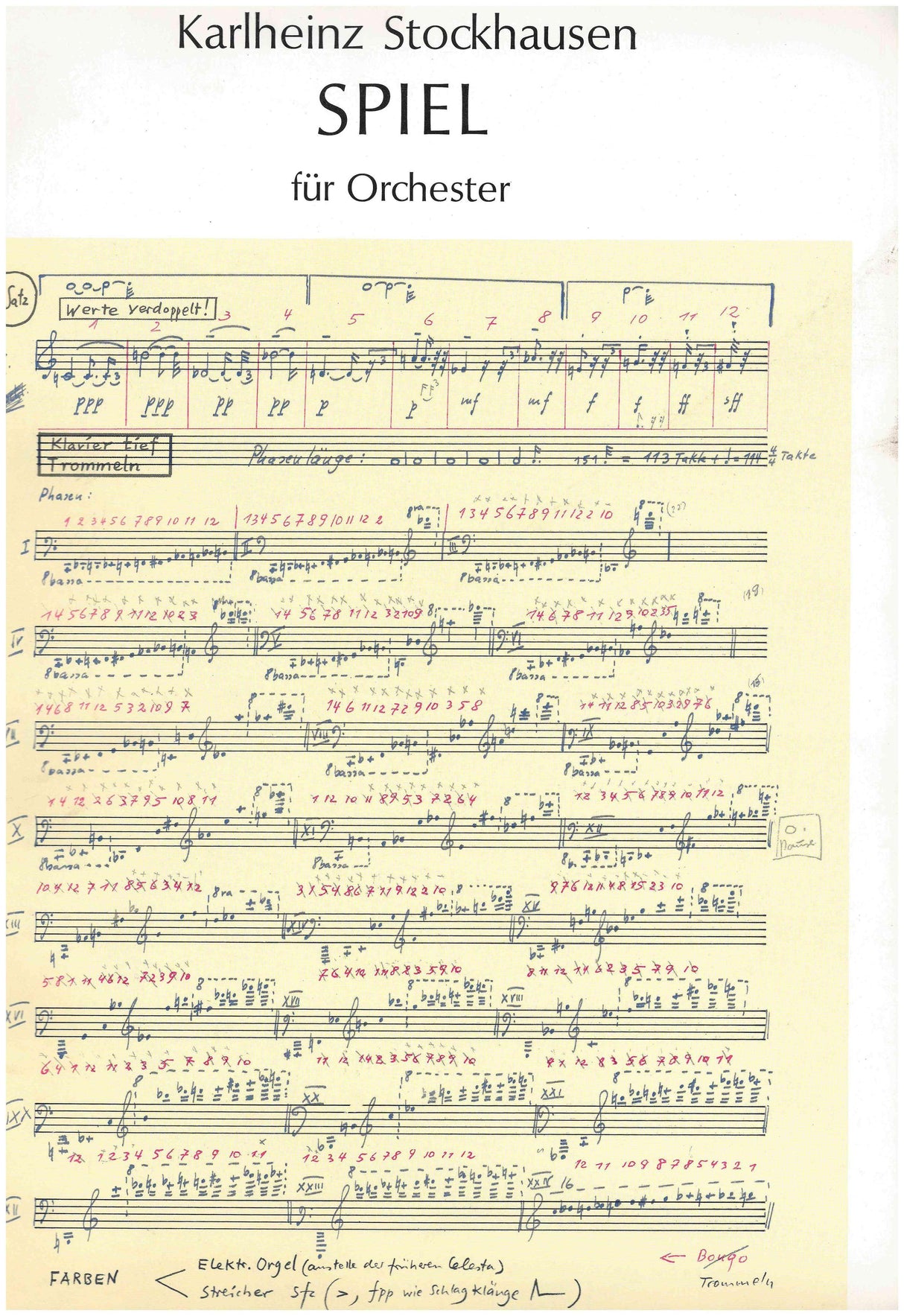 Stockhausen: Spiel