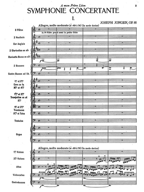 Jongen: Symphonie Concertante, Op. 81