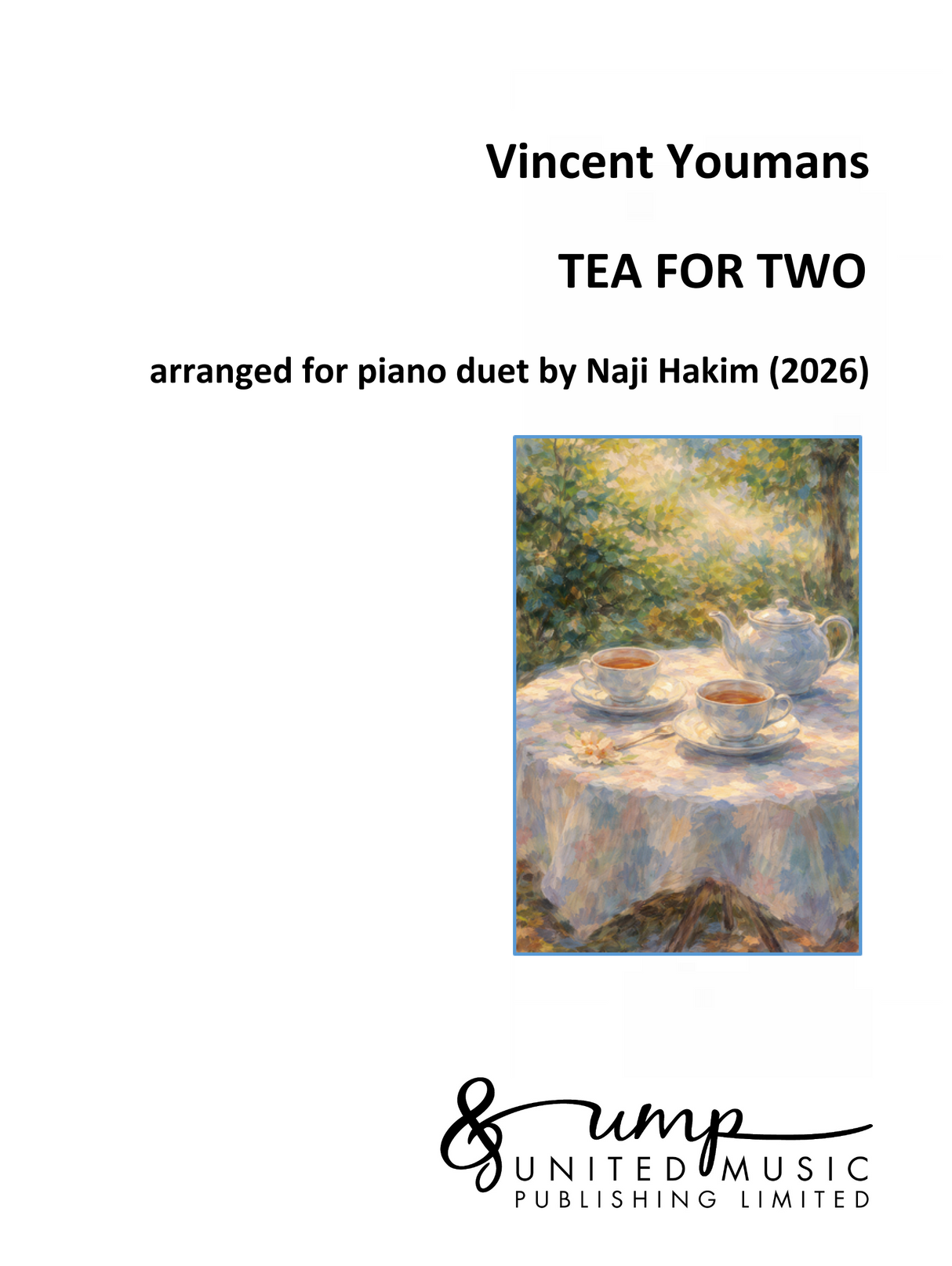 Youmans: Tea for Two (arr. for piano 4-hands)