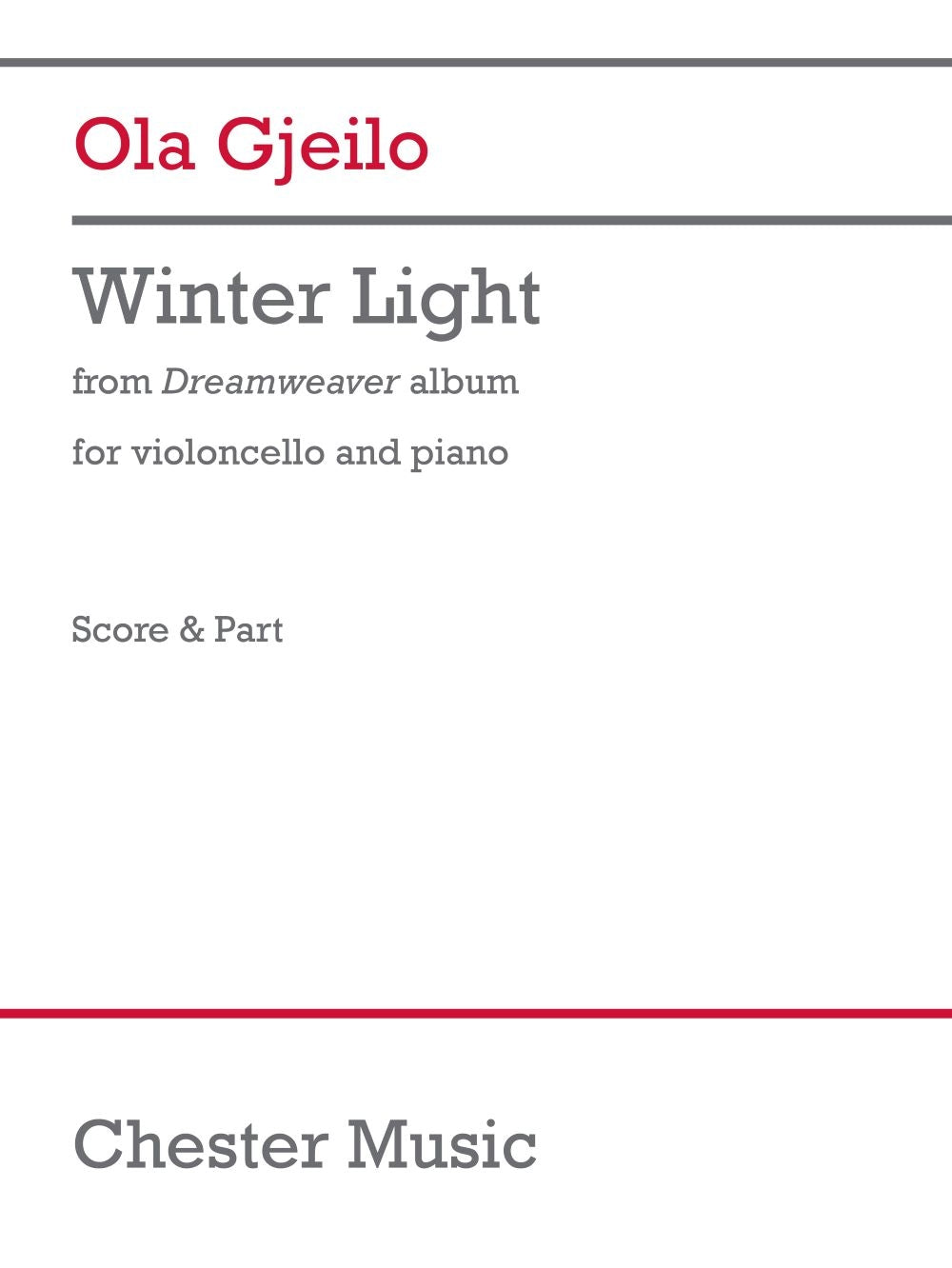Gjeilo: Winter Light