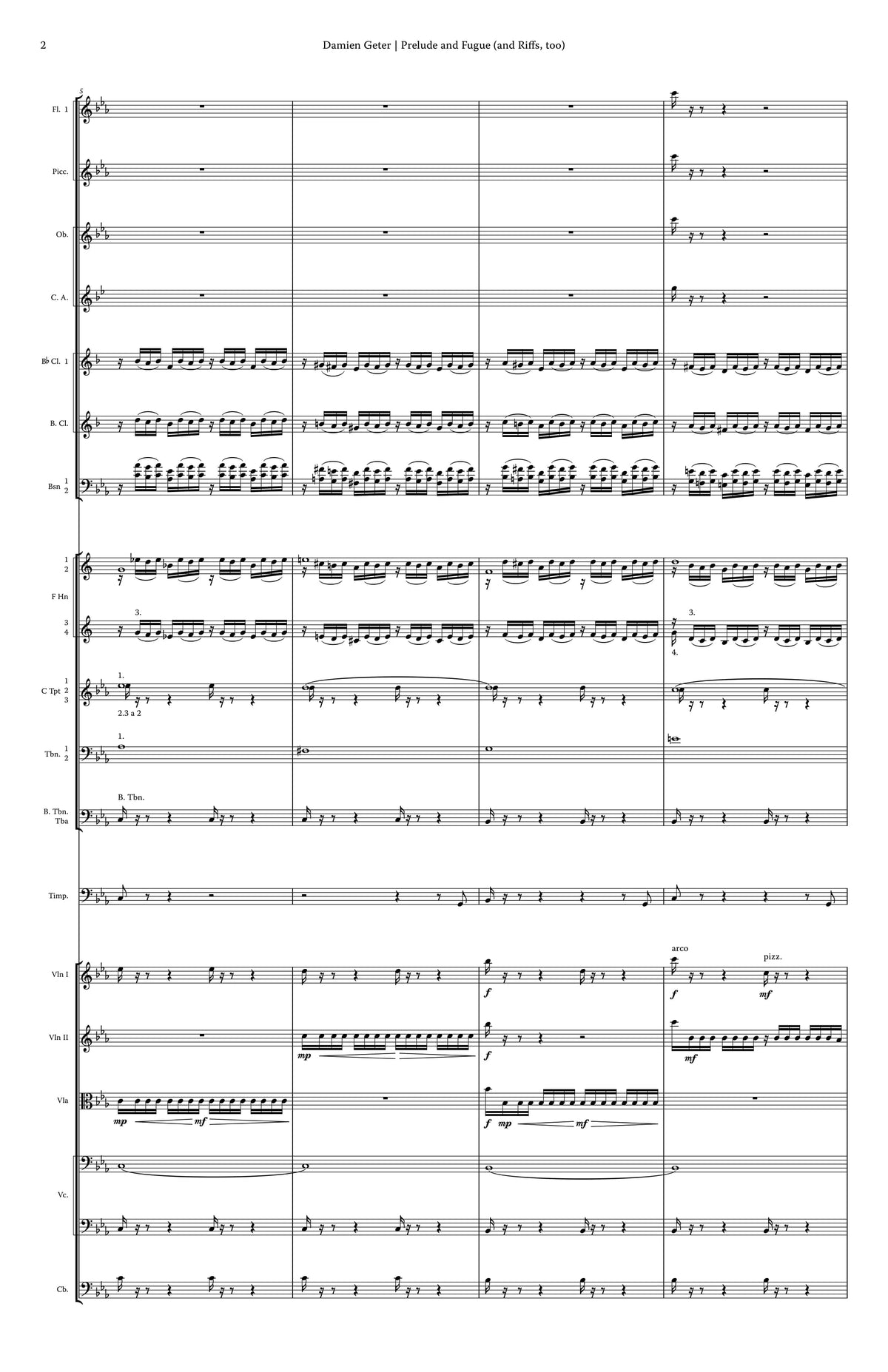 Geter: Prelude and Fugue (and Riffs, too)