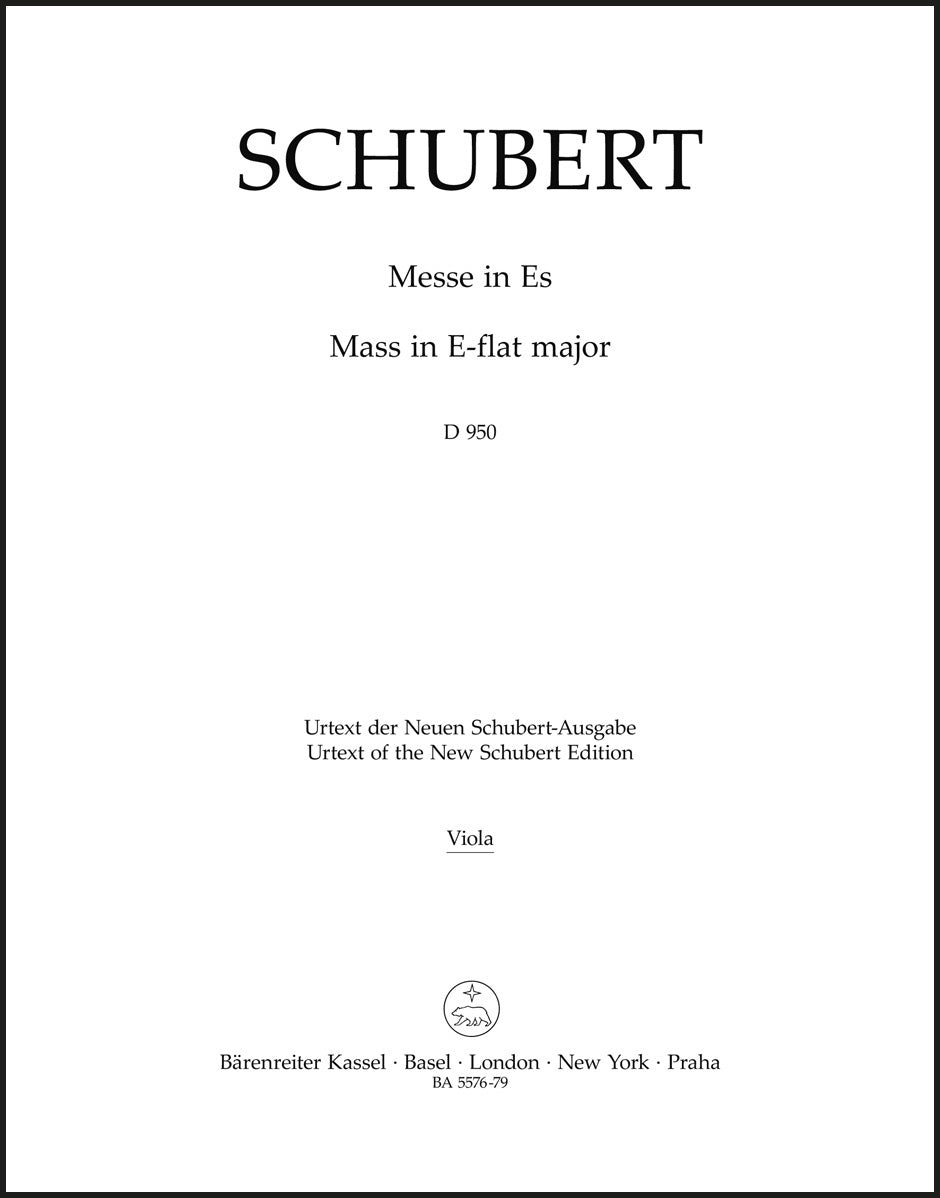 Schubert: Mass in E-flat Major, D 950