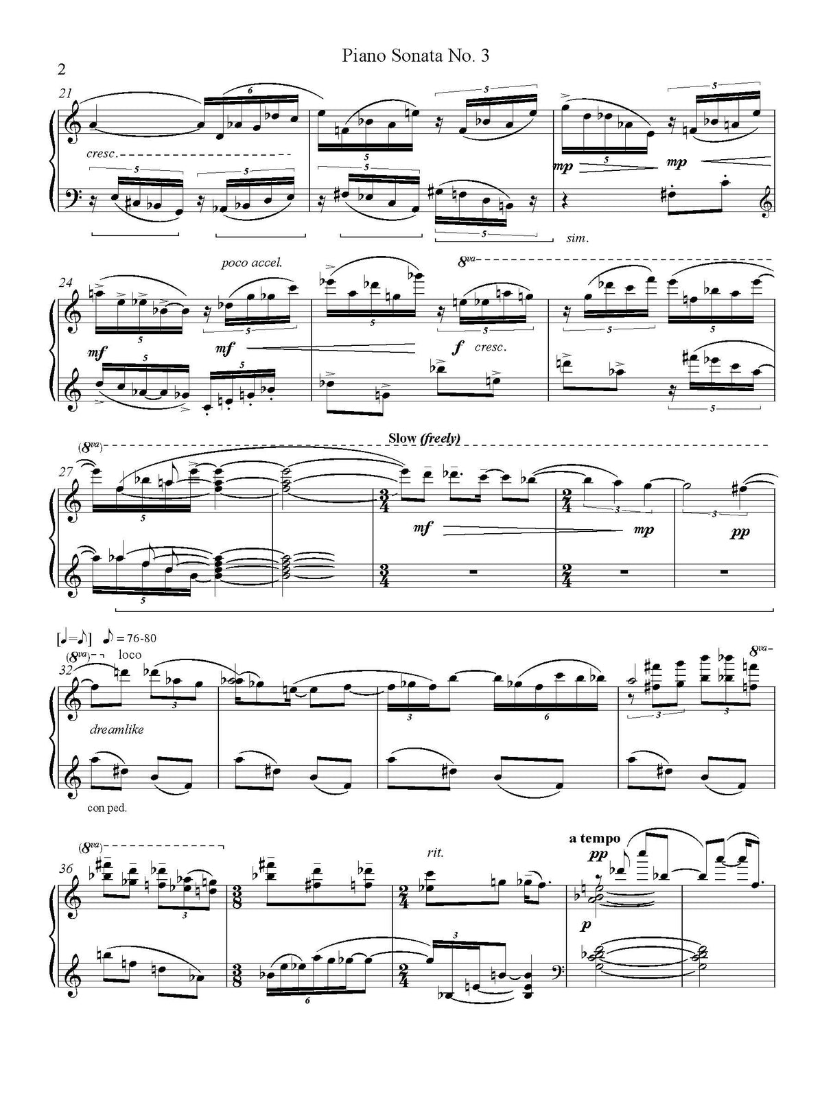 Shawn: Piano Sonata No. 3