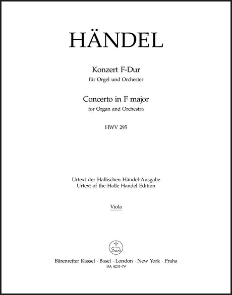 Handel: Organ Concerto No. 13 in F Major, HWV 295