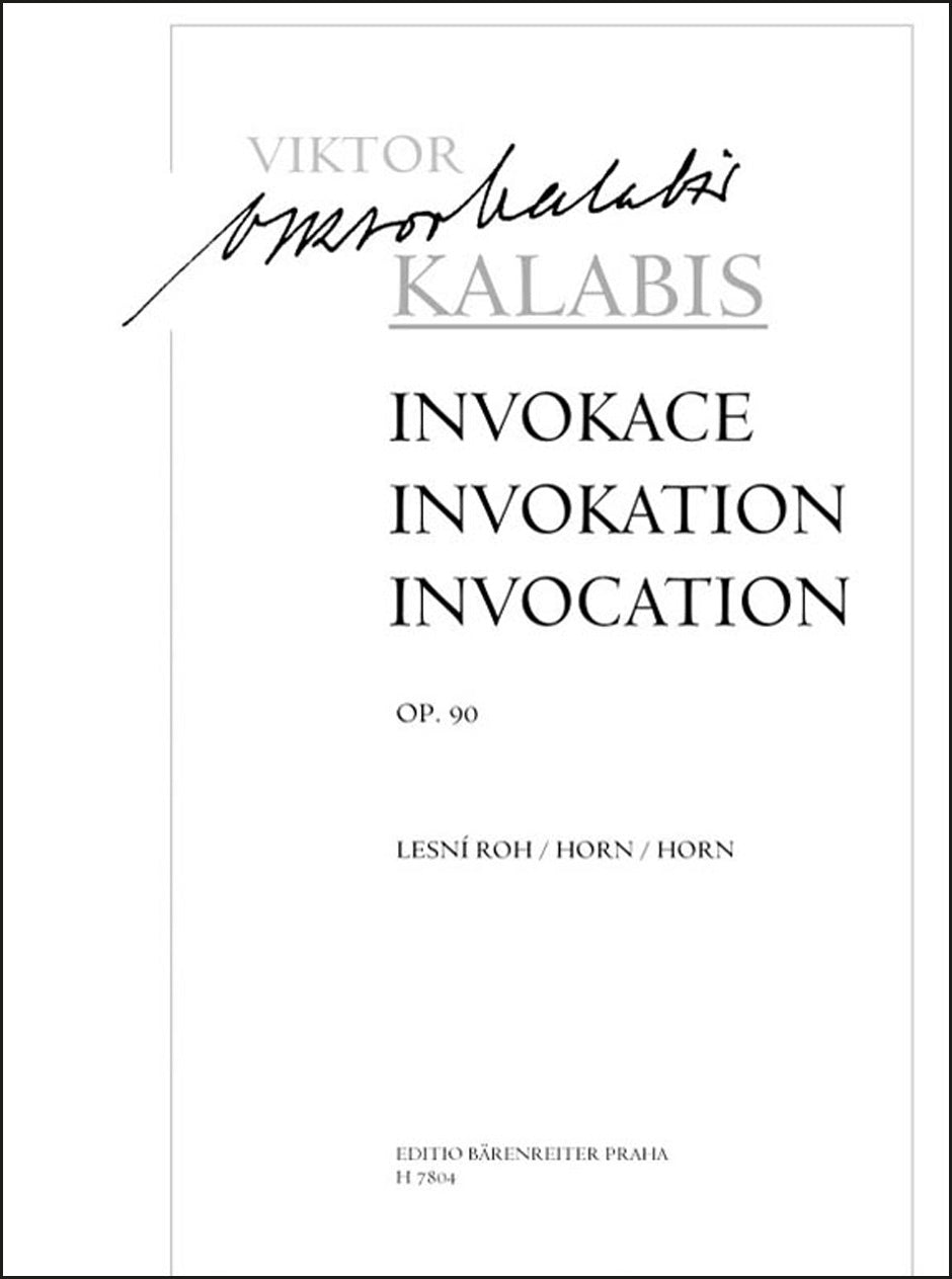 Kalabis: Invocation, Op. 90