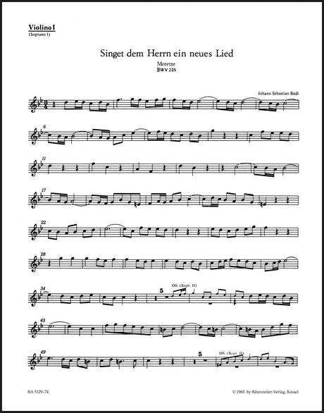 Bach: Singet dem Herrn ein neues Lied, BWV 225