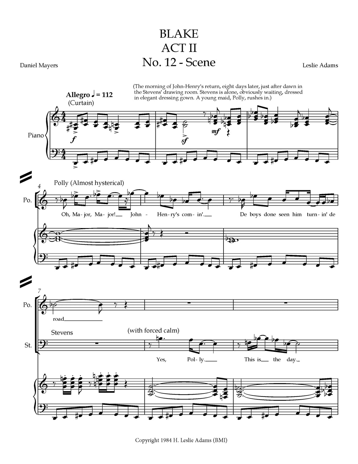 H.L. Adams: Oh Major Major - Has He Come