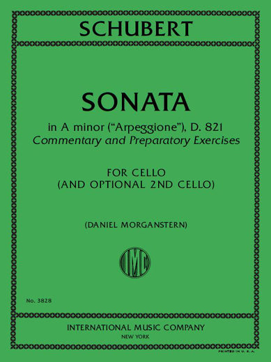 Commentary and Preparatory Accompaniment to Schubert's Sonata in A Minor ("Arpeggione"), D. 821