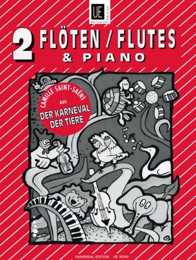 Saint-Saëns: The Carnival of the Animals (arr. for 2 flutes & piano)