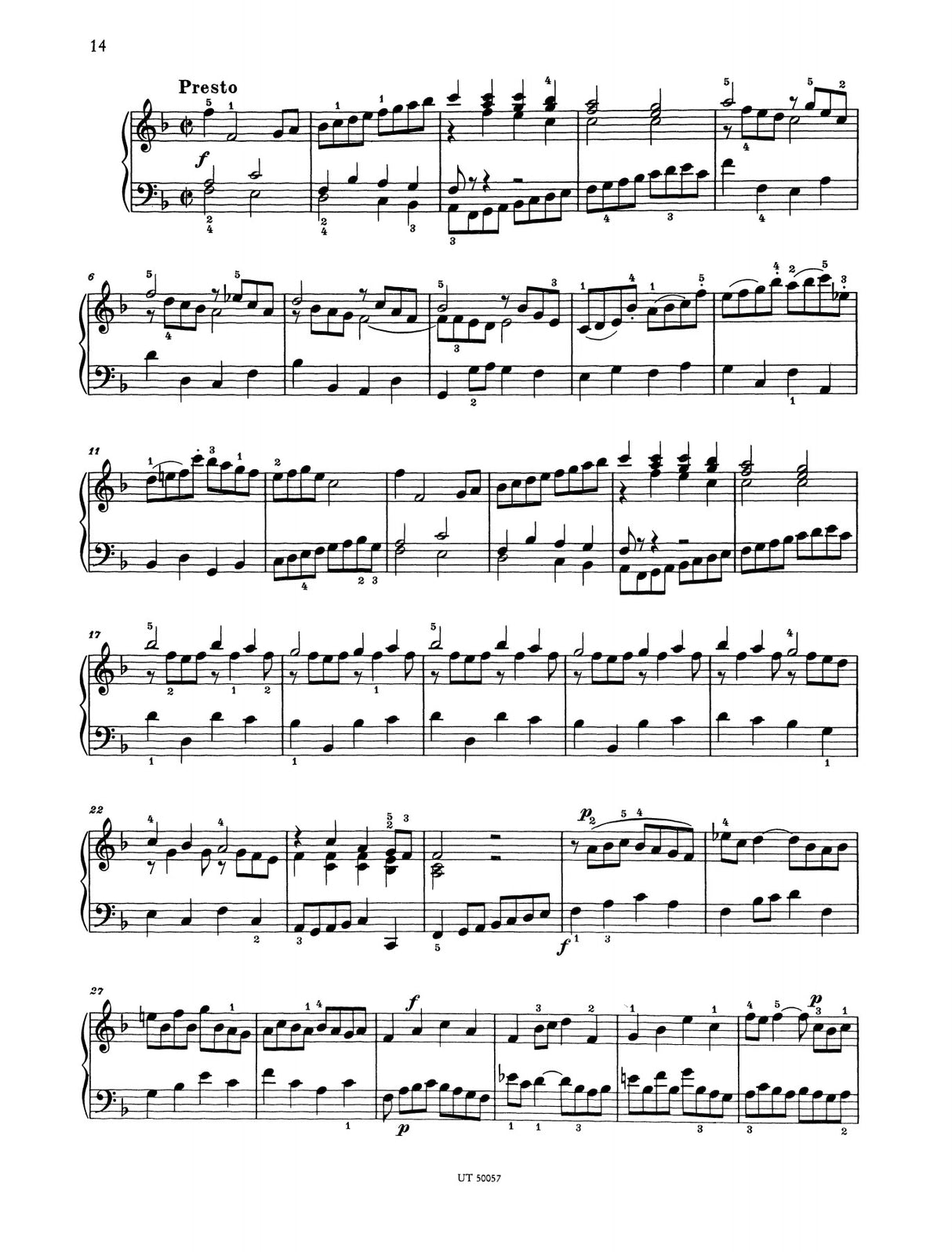 Bach: Italian Concerto, BWV 971