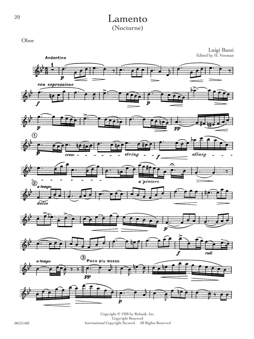 Rubank Treasures for Oboe