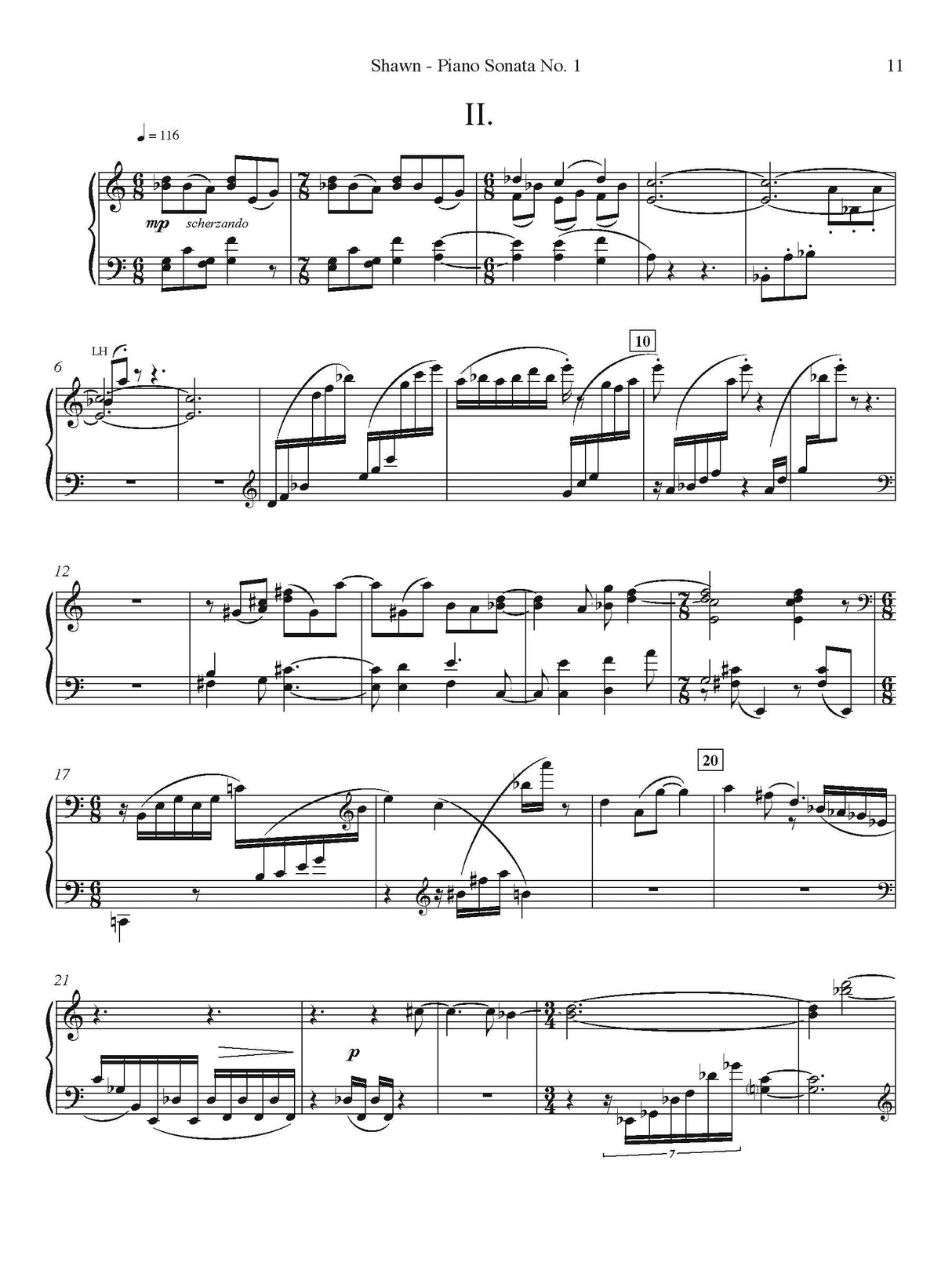 Shawn: Piano Sonata No. 1