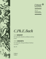 C.P.E. Bach: Cello Concerto in A Minor, Wq. 170