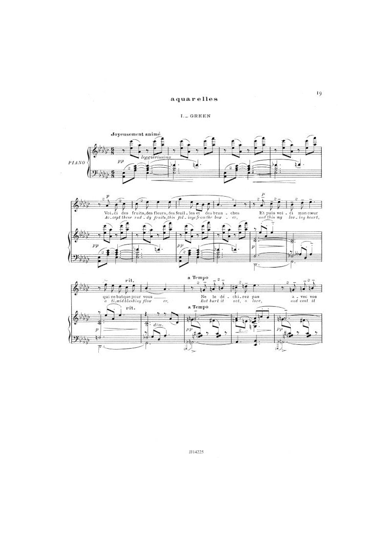 Debussy: Ariettes oubliées