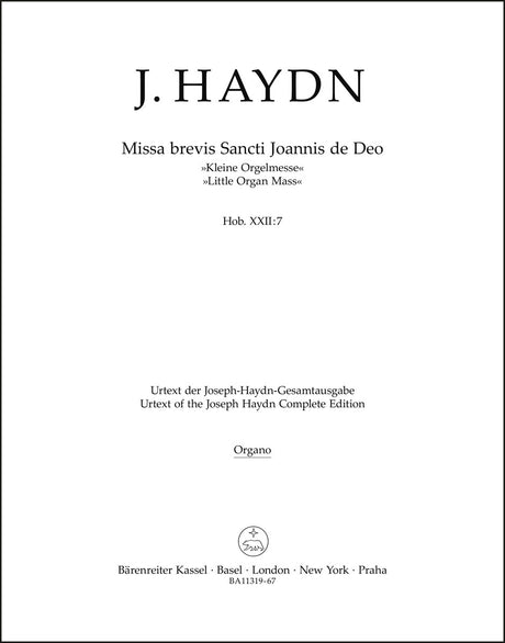 Haydn: Missa brevis Sancti Joannis de Deo, Hob. XXII:7