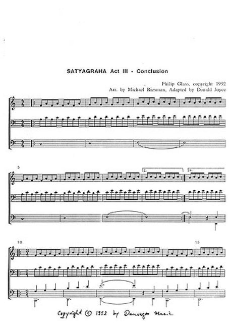 Glass: Satyagraha - Act 3 (arr. for organ)