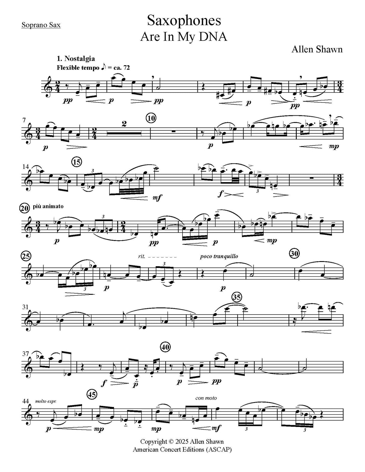 Shawn: Saxophones Are in My DNA