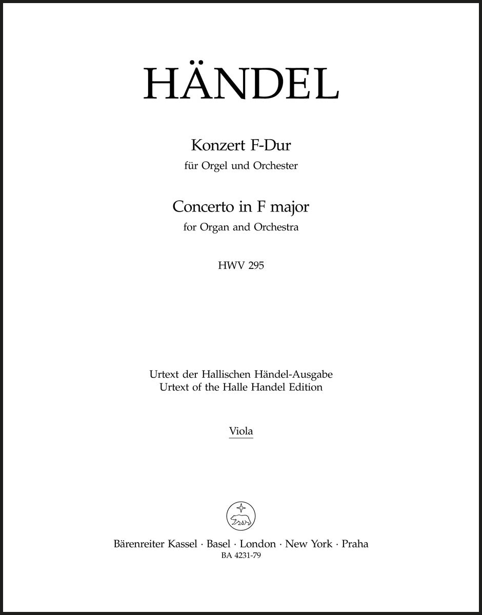 Handel: Organ Concerto No. 13 in F Major, HWV 295