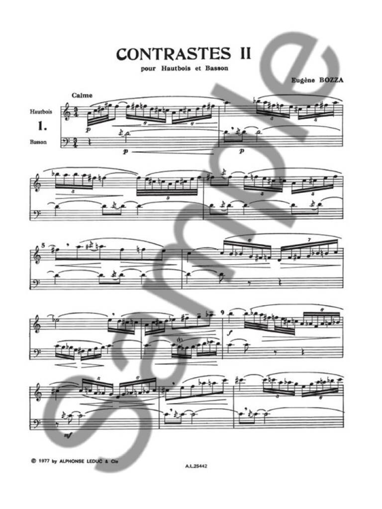 Bozza: Contrastes II