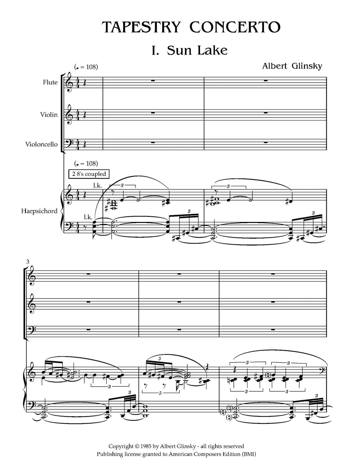 Glinsky: Tapestry Concerto