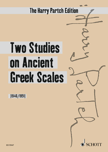 Partch: Two Studies on Ancient Greek Scales