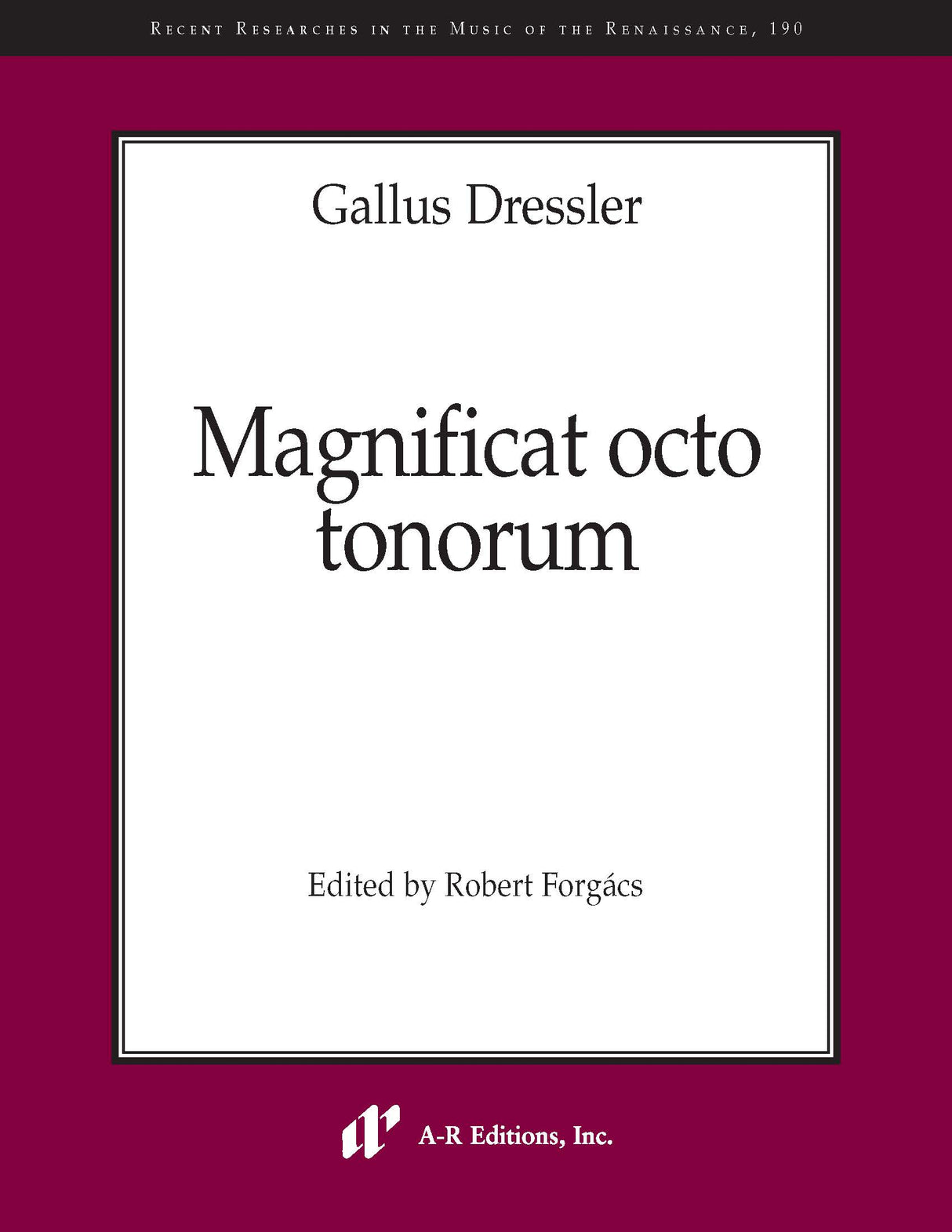 Dressler: Magnificat octo tonorum