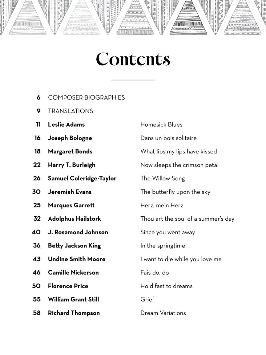 Black Composers in Art Song