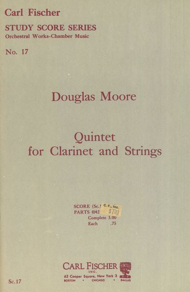 Moore: Clarinet Quintet