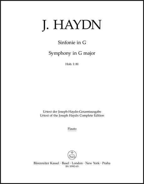 Haydn: Symphony in G Major, Hob. I:81