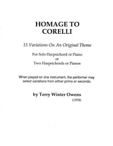 T.W. Owens: Homage to Corelli