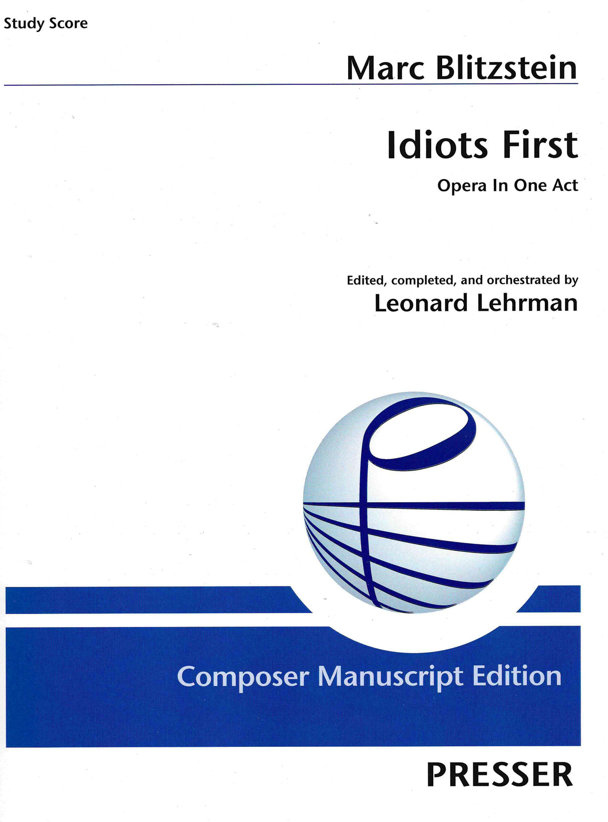 Blitzstein: Idiots First