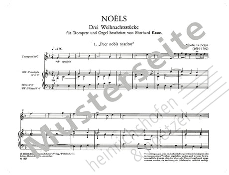 Lebègue: Noëls (3 Christmas Pieces)