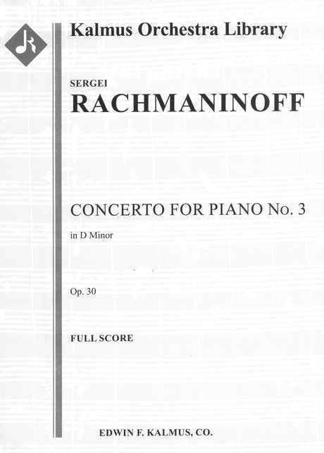 Rachmaninoff: Piano Concerto No. 3, Op. 30