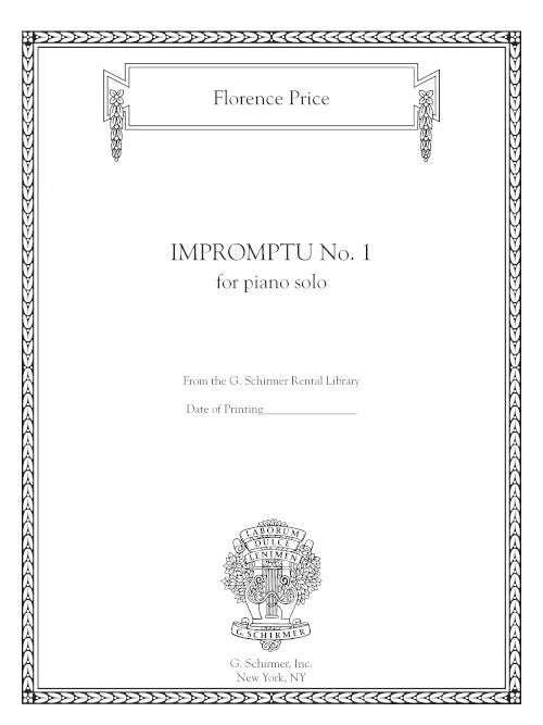 Price: Impromptu No. 1