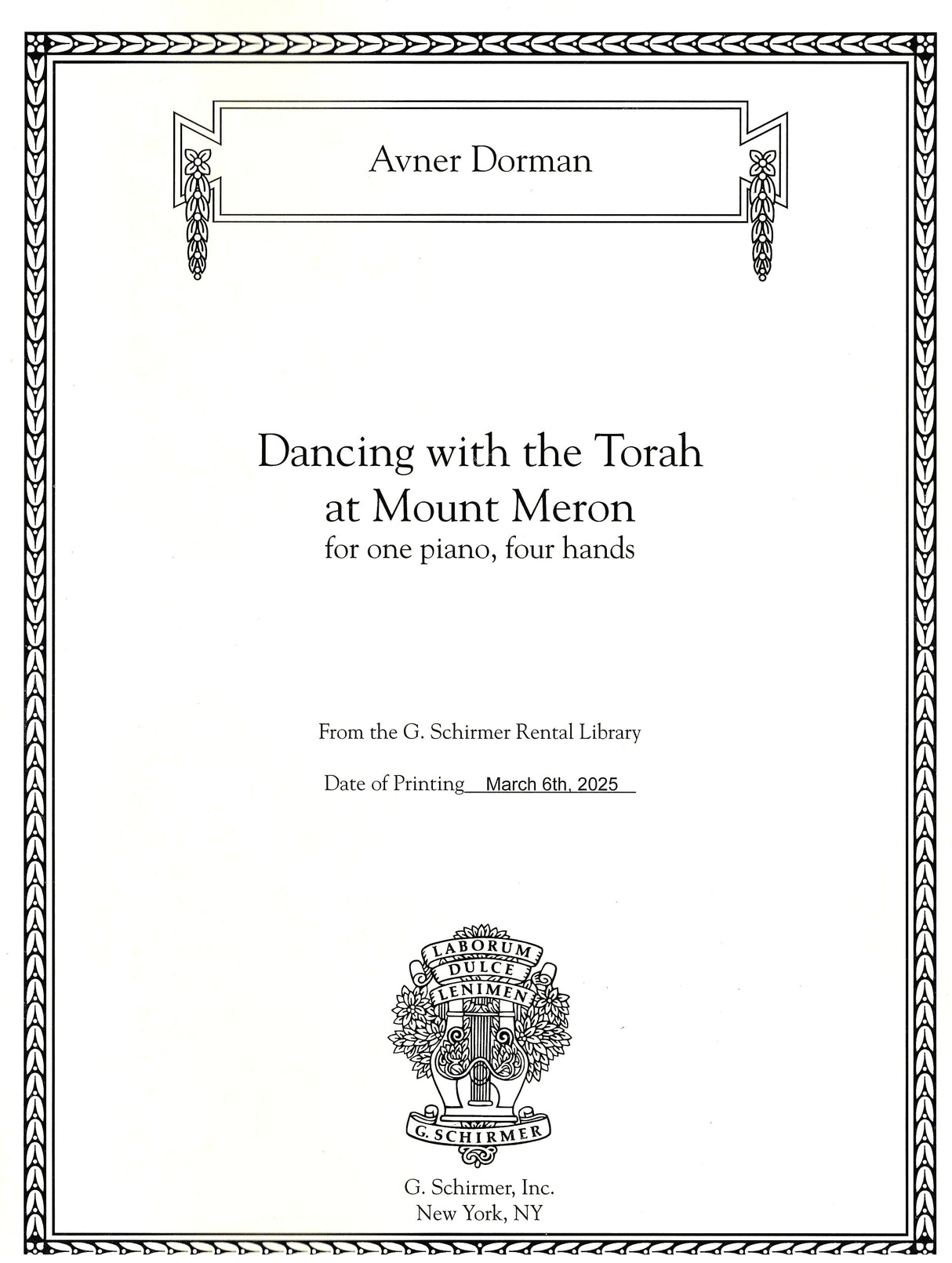 Dorman: Dancing with the Torah at Mount Meron