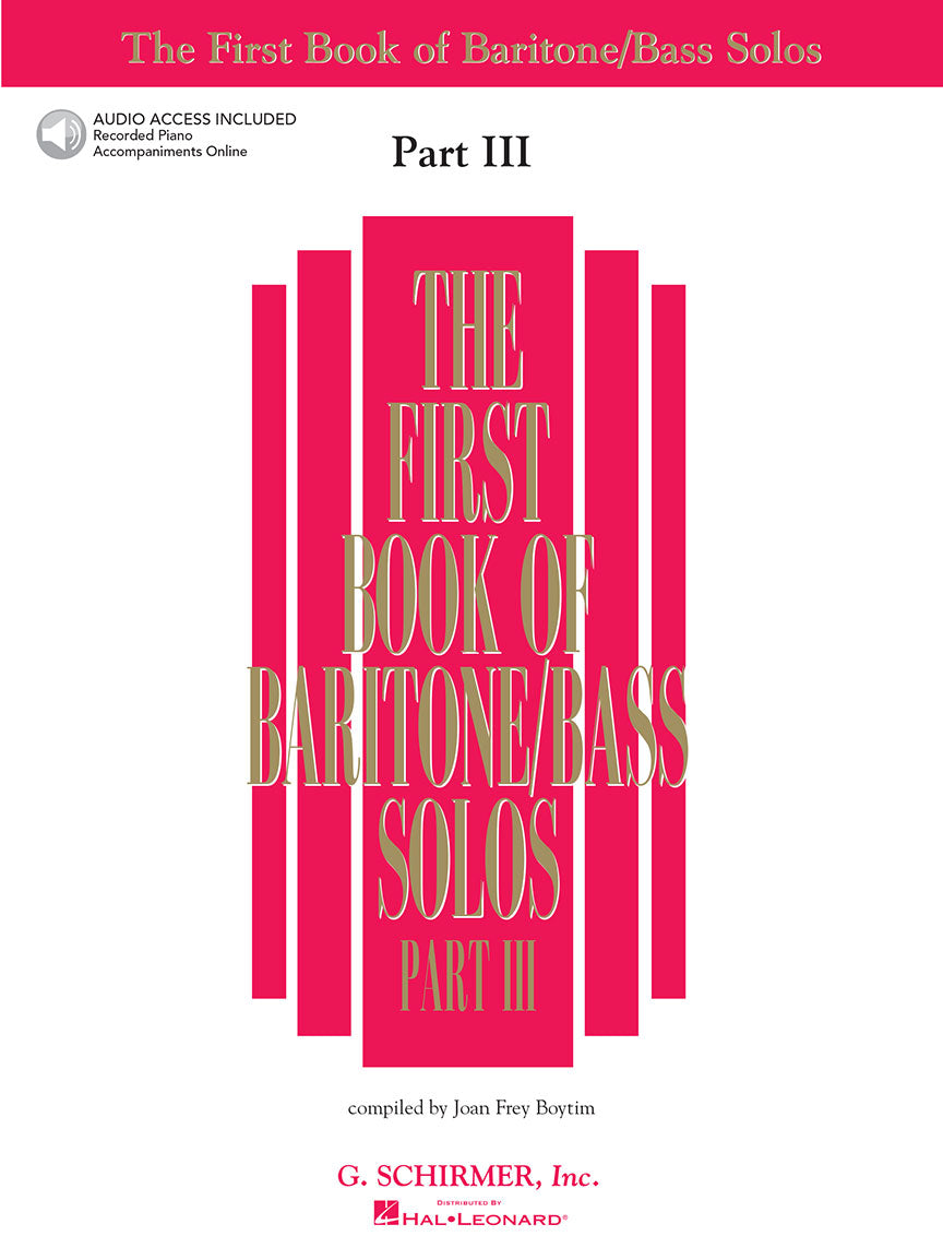 The First Book of Baritone/Bass Solos – Part 3
