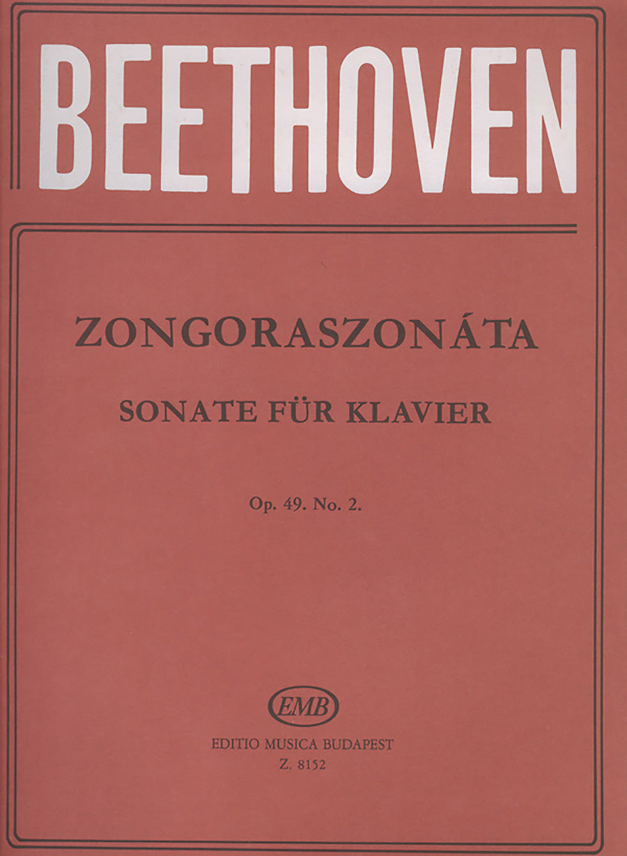 Beethoven: Piano Sonata No. 20 in G Major, Op. 49, No. 2