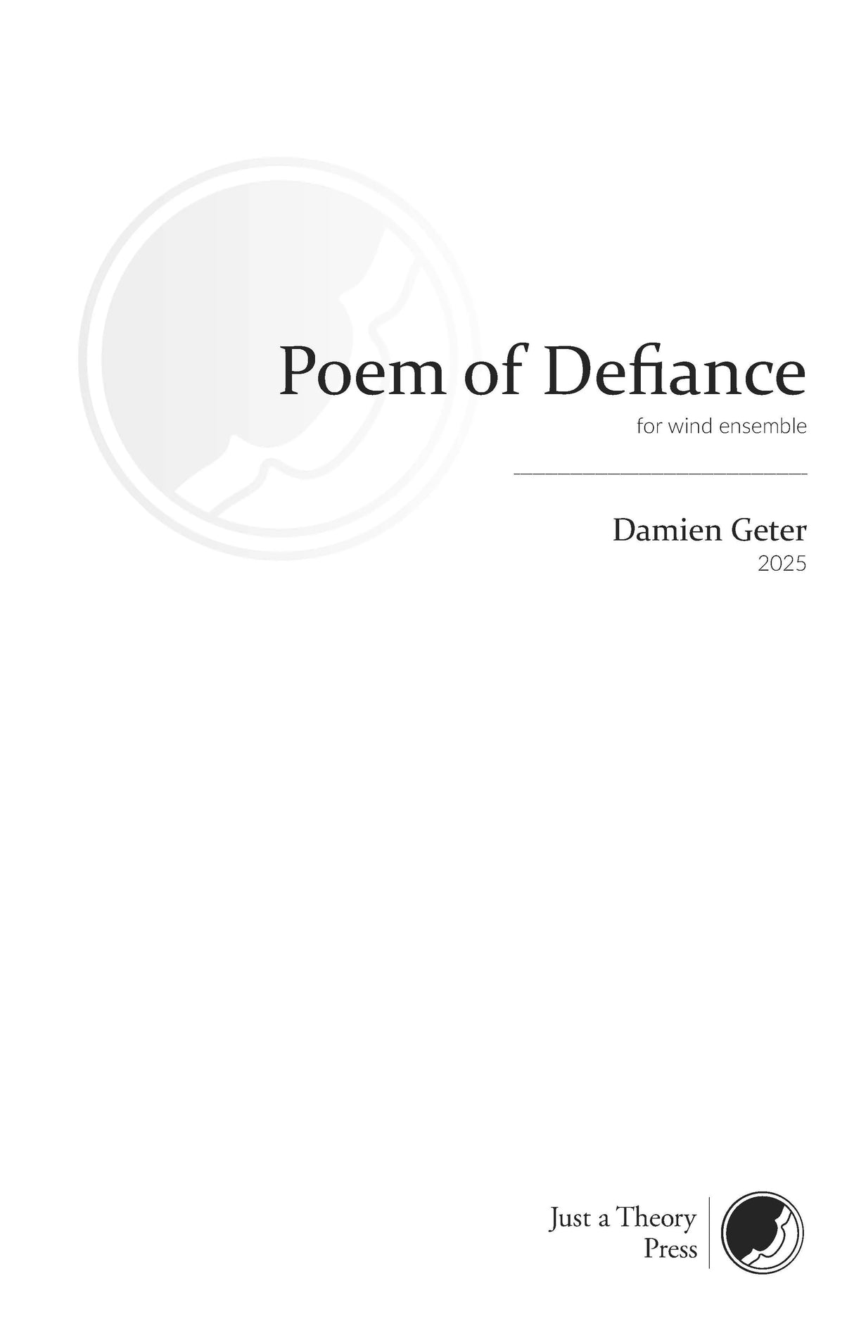 Geter: Poem of Defiance