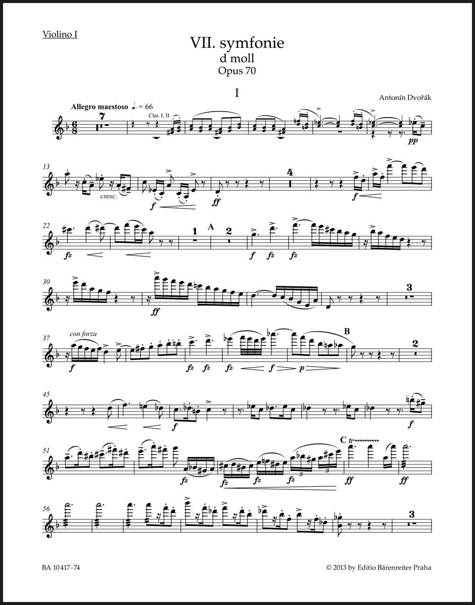 Dvořák: Symphony No. 7 in D Minor, Op. 70 – Ficks Music