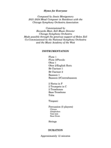 Montgomery: Hymn for Everyone