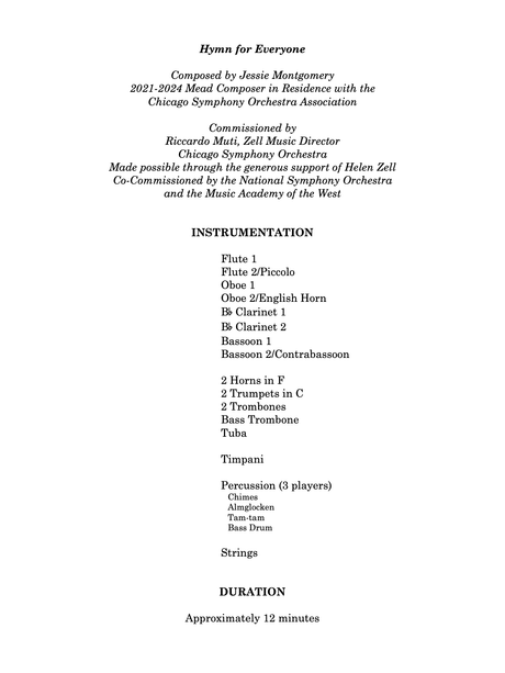 Montgomery: Hymn for Everyone