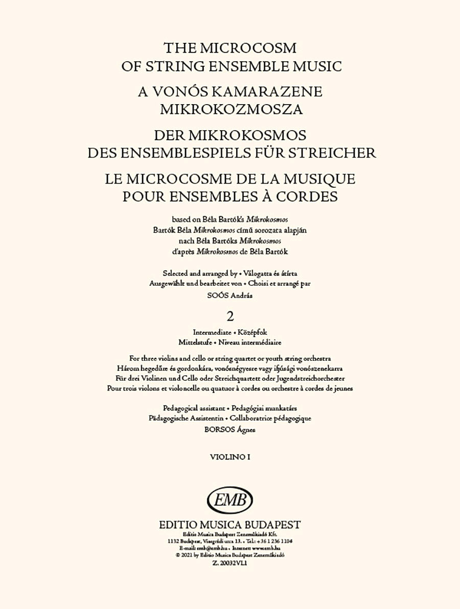 The Microcosm of String Ensemble Music - Volume 2 (Intermediate)