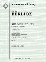 Berlioz: Absence, Op. 7, No. 4 (transposed in E-flat Major)