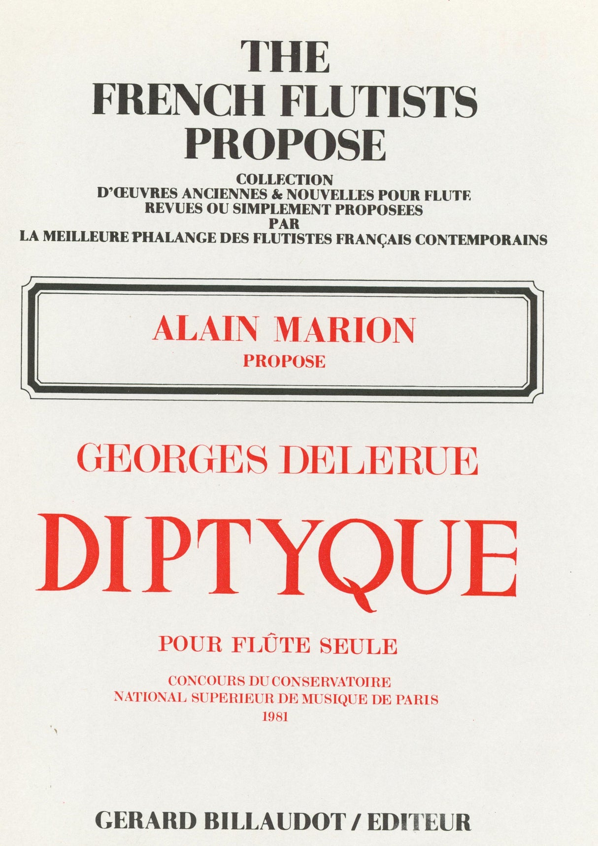 Delerue: Diptyque