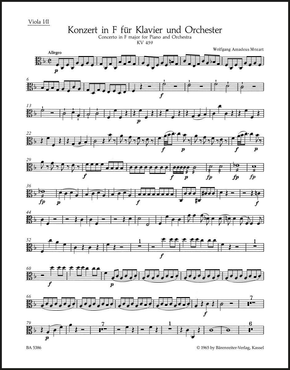 Mozart: Piano Concerto No. 19 in F Major, K. 459