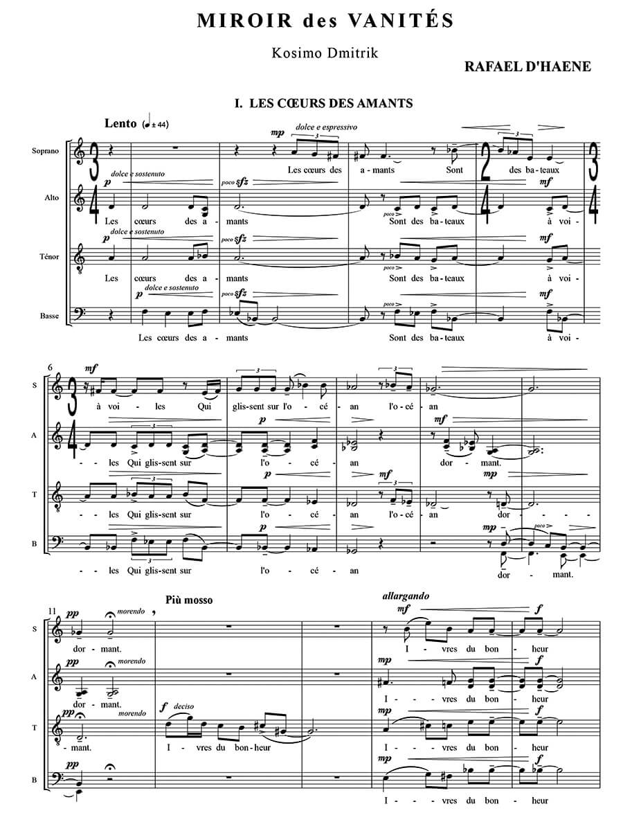 D'Haene: Miroir des Vanités, Op. 4