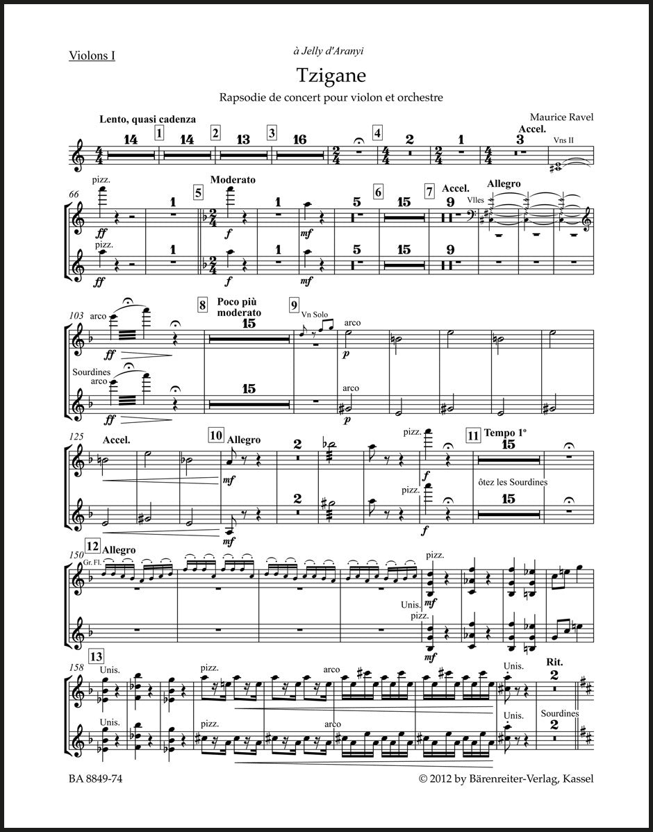 Ravel: Tzigane – Ficks Music